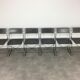 6 X-Line chairs by Niels Jorgen for Magis Italy Memphis style 1980
