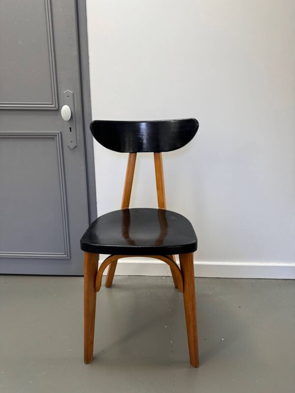 Chaise luterma noir vintage