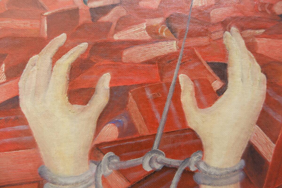 Miroslav Krofián "The Victory of Ideology" contemporary painting - czechia