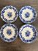 4 assiettes à dessert anciennes Boch Frères Keramis
