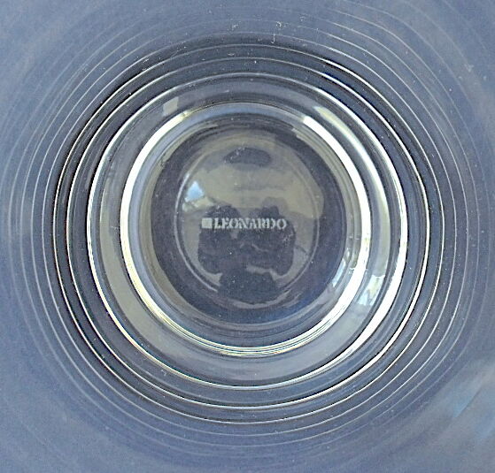 Suite of six glasses with orangeade, long drink, water or table in colorless crystal.