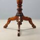 Antique coat rack in lime wood stained walnut, Italy, 19th century.
