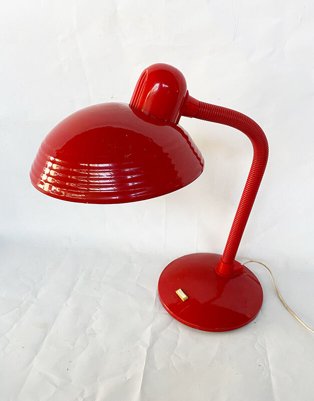 Red desk lamp "Aluminor"