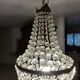 Crystal and Brass Hot Air Balloon Tassel Chandelier