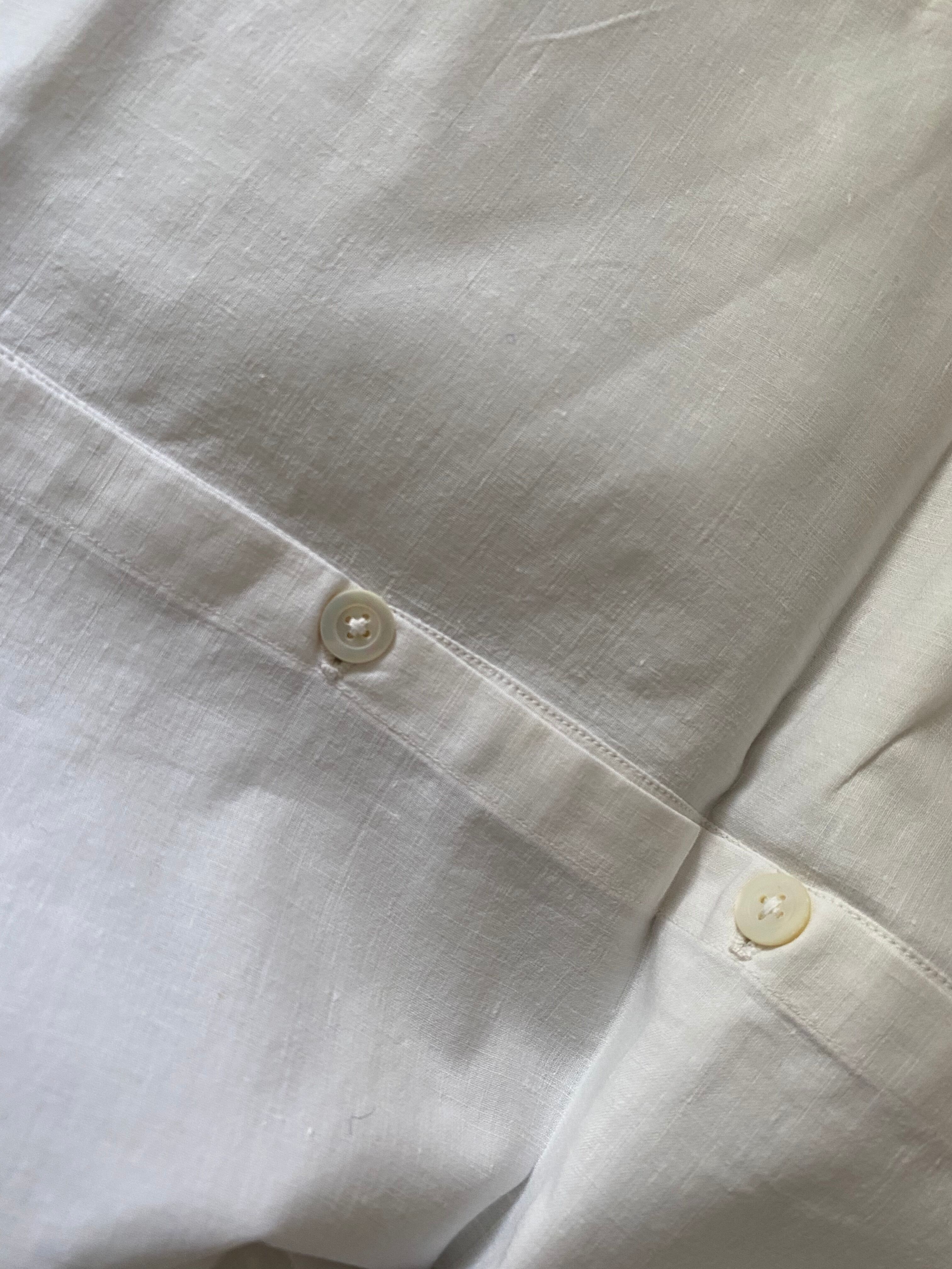 Cotton pillowcase with monogram MR