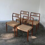 Niels Moller model 79 teak dinning room chairs