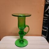 Biot glass candle holder