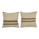 Set of 2 vintage kilim cushion covers 41x41 cm