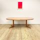 Extendable round mid century teak dining table, 1950s, Denmark