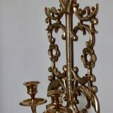 Swedish wall sconce in brass, mid-20th century.