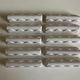 Set of 10 knife holders festoons in glazed clay Pierre Motton in Gien 1960
