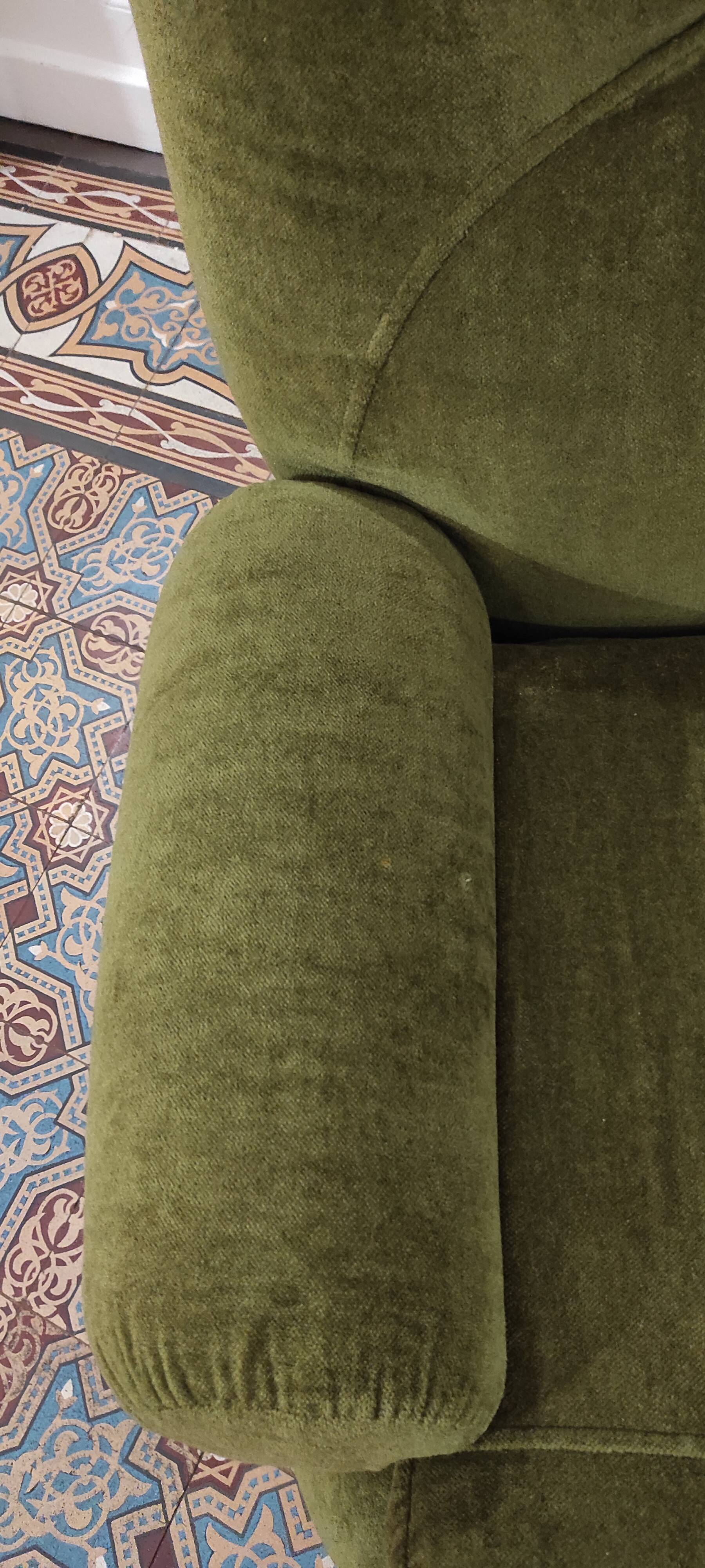 Fauteuil vintage en velours