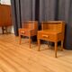A pair of bedside tables by Axel Larsson, Bodafors, Sweden, 1940s.