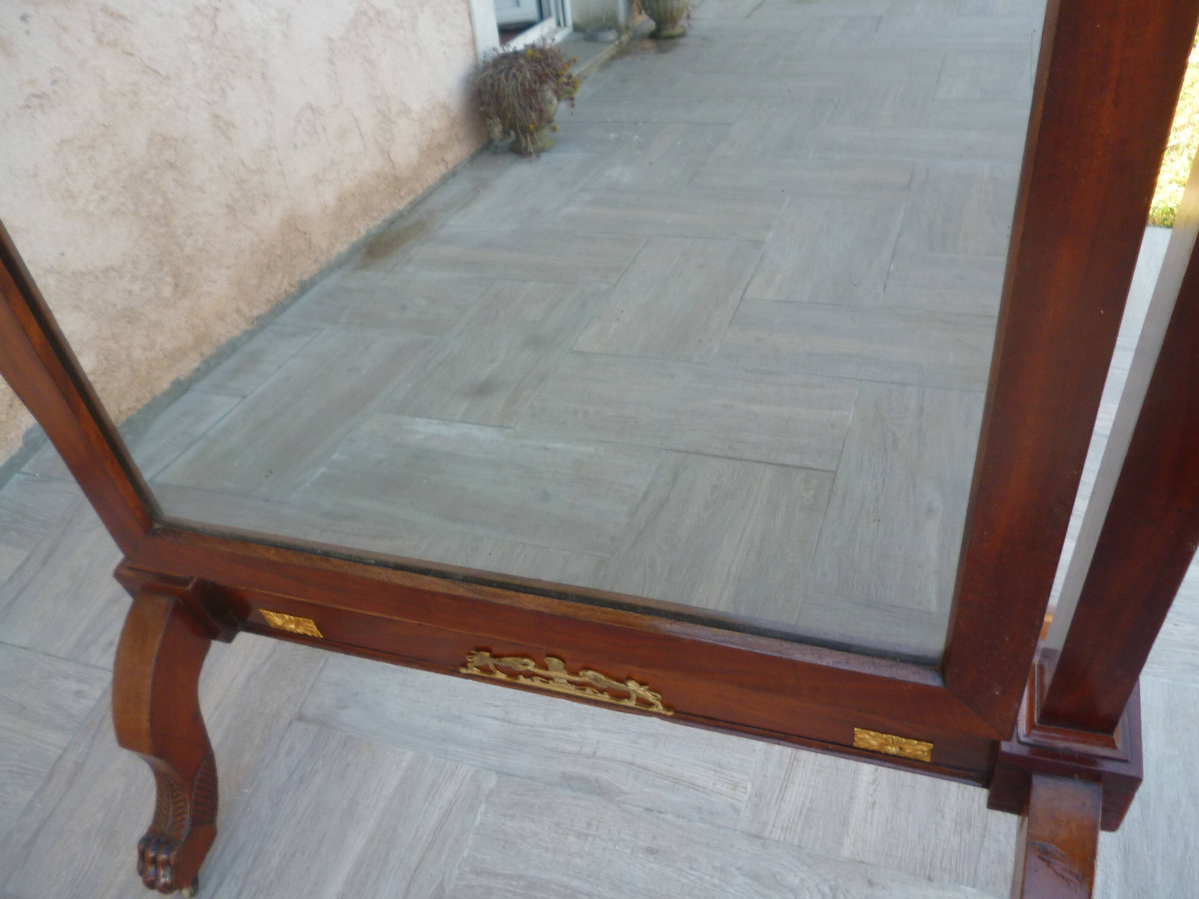 Miroir psyché empire  XIX