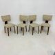 Set of 4 Dutch design by Cor Alons plywood dining chairs , 1960s