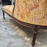 Chaise longue decorated with butterflies in Louis XVI style from the Napoleon III period