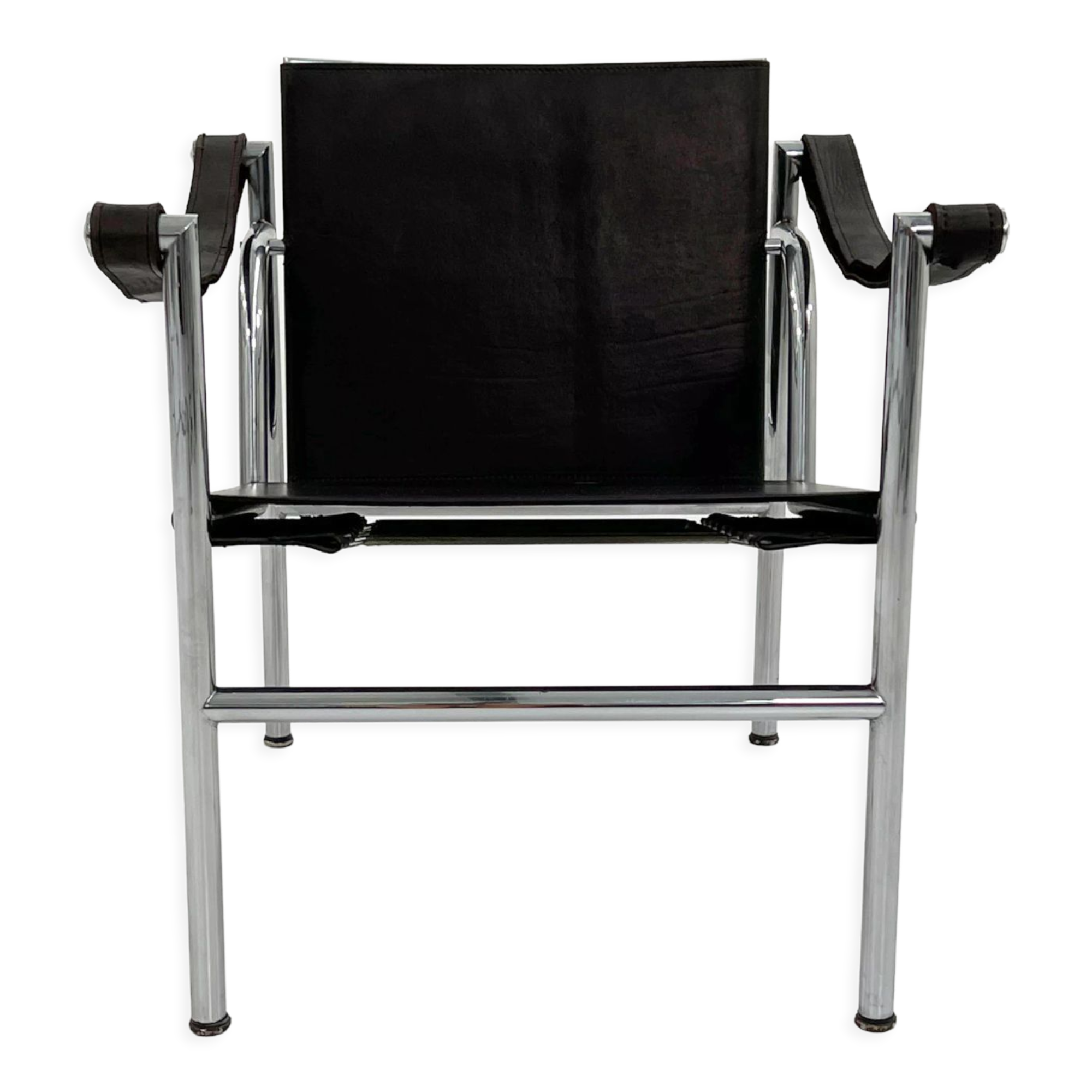 Fauteuil LC1 noir par Le Corbusier pour Cassina, 1970