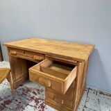 1950s oak veneer desk