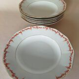6 Schwarzenhammer porcelain soup plates