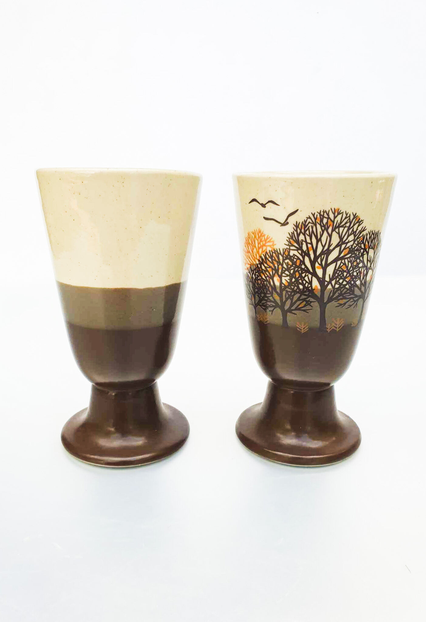 Pair of mazagran (coffee cups) 1970s
