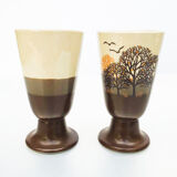 Pair of mazagran (coffee cups) 1970s