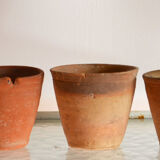 5 pots ancien en terre cuite