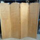Wooden screen 4 leaves 50s