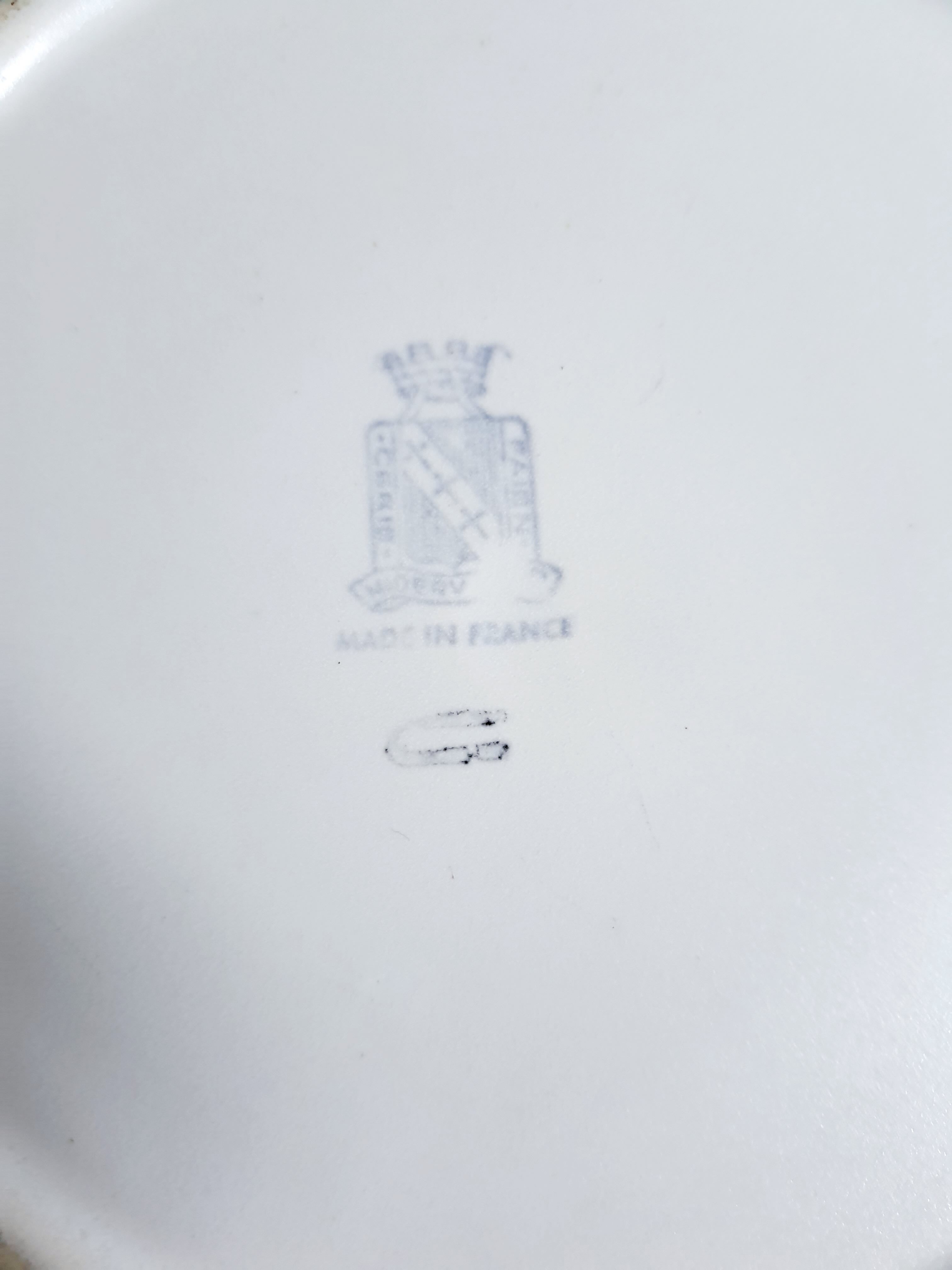 Service plates Feather NIDERVILLER vintage