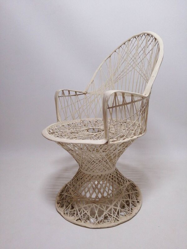 Ensemble de quatre chaises de jardin années 1960