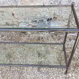Metal and glass console 1970s