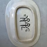 Rare plat du céramiste Jacques Pouchain année 50 céramique jaune Poet