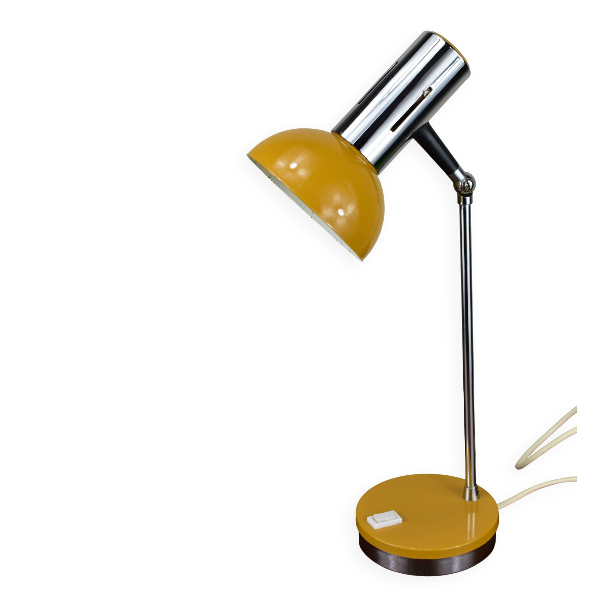 vintage mustard lamp