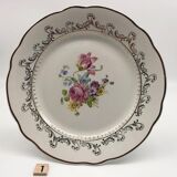 6 flat plates "Digoin Sarreguemines" model Arabesques