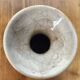 Large stoneware wine carafe with cork stopper