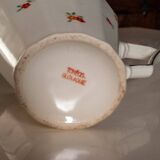 Pot à lait en porcelaine de Tchécoslovaquie, décor fleuri vintage