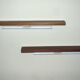 Pair of Danish teak shelves with wall lights, 1960s