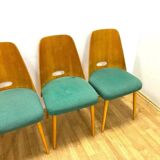 Set of 4 retro chairs, Brussels style, 1964, Czechoslovakia