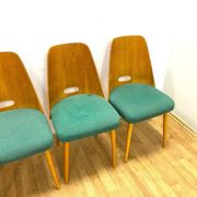 Set of 4 retro chairs, Brussels style, 1964, Czechoslovakia