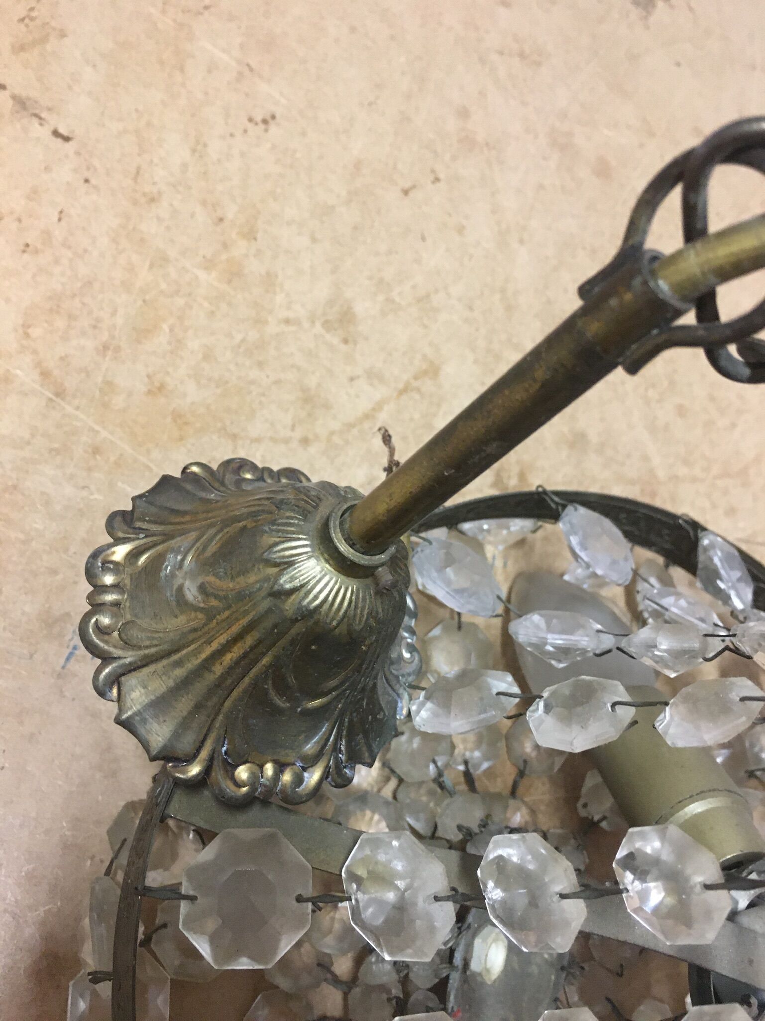 Balloon chandelier with stamps