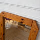Scandinavian mirror in solid pine with 4 panels