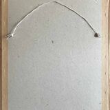 Watercolour painting by M. Romany (?) 1891, tree-lined and lively farmyard.