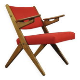 Danish vintage armchair by Arne Hovmand Olsen in OAK, 1960s