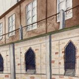 Our Lady of Hope, signed vintage watercolor