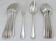 Christofle Japanese, 6 table settings, 12 pieces in silver-plated metal.