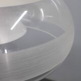 Italian mid-century brass and plastic pendant lamp, 1970s