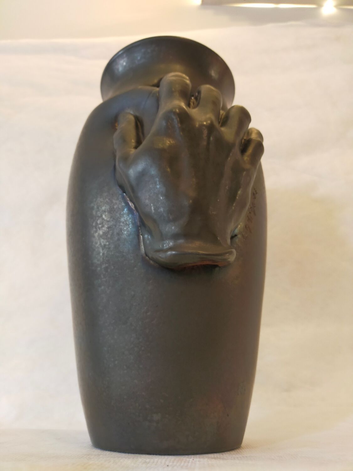 Vase en céramique, circa 50/60, signé