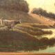 Landscape painting of Tuscany Italy