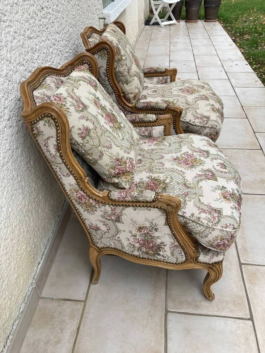 Pair of Louis XV armchairs
