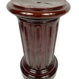 Complete in brown-toned enamelled ceramic, planter on its column