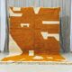 Handmade Moroccan Berber rug, orange, size 150 x 250 cm